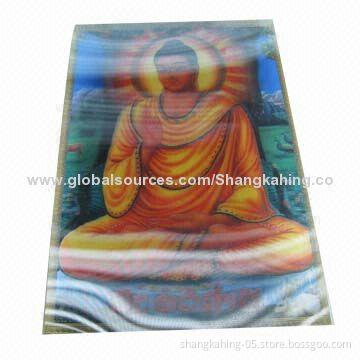 Custom Made 3D Lenticular Hologram Sticker in 2 or 3 Images with Some Motion